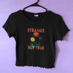 Strange But True Ribbed T-shirt